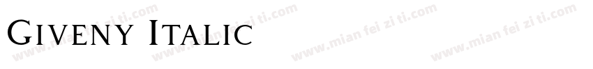 Giveny Italic字体转换